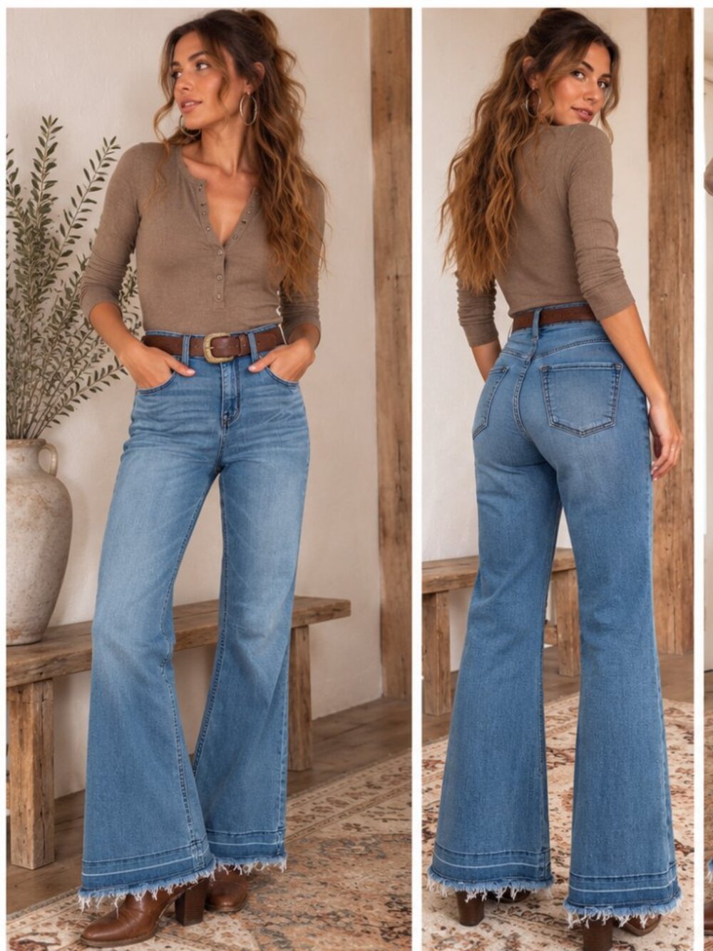 Mossimo High Rise Flare Jeans Blue Super Stretch Denim Retro 70’s Size 0/25S